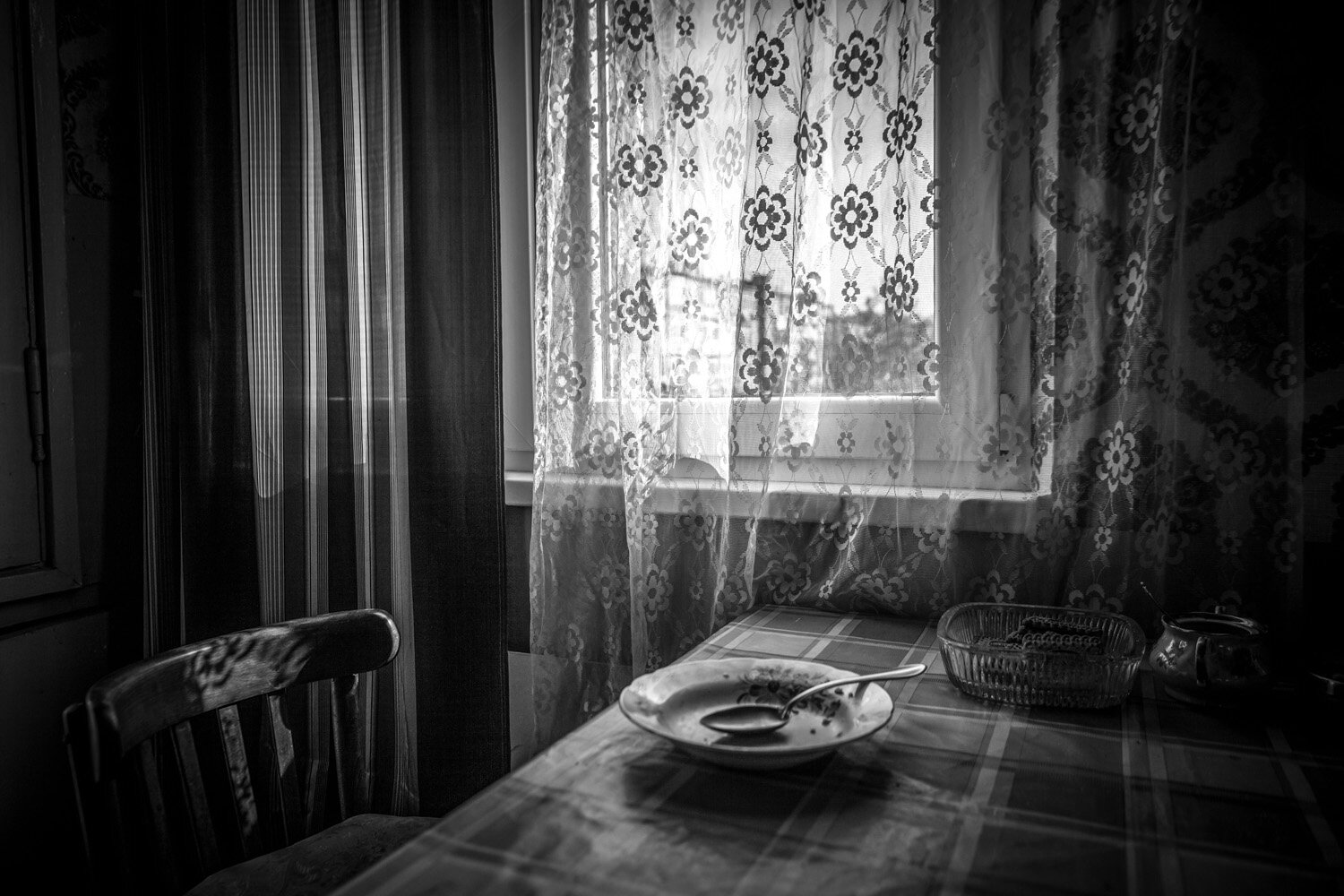 I am looking at a man I don't recognize. He's looking back at me.
It took me fifteen years to be here, sitting across from my father.